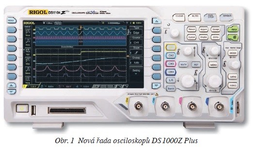 Obr. 1 Nová řada osciloskopů DS 1000Z Plus